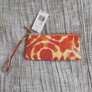 LODIS TieDye Clutch in Saffròn Orange